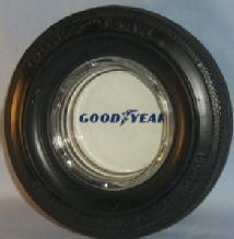 GOODYEAR Custom Power Cushion Polyglas Advertising Tire Ashtray - Tobacciana