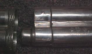 Flask &Cigar Holder - Silver