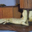 Unique ALLIGATOR Wooden Matchholder and Ashtray - Misc.