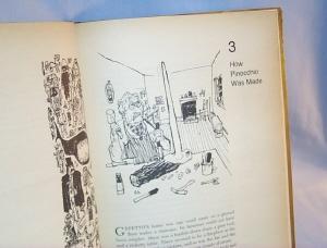 PINOCCHIO Jointed Wood Figurine and Book - Toys