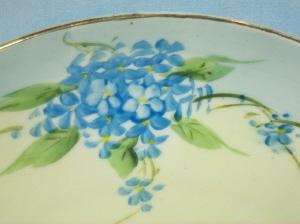 Seven Piece NIPPON Hand Painted Porcelain Dessert Set