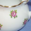 Three Piece English Pink Rose Porcelailn Tea Set