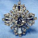 Jewelry Designer Rhinestone Brooch pin - Vintage Costume Brooch