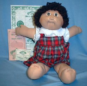 vintage 1980's Cabbage Patch Pony-Tail Doll VERA BAMBI - Xavier Roberts Toy baby doll