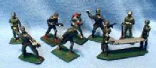 vintage Union of S Africa Lead Soldier Group - toy
