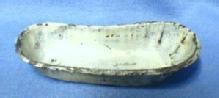 old miniature old Tin Bath Tub for Doll - Vintage Painted Metalware Toy