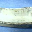 old miniature old Tin Bath Tub for Doll - Vintage Painted Metalware Toy