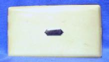 Elgin Cigarette Case - Cream Color Enamel DECO Case -Antique Vintage metalware