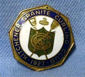 old Kitchener Granite Curling Club Pin Sport