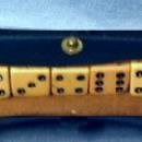 old Vintage original Celluoid Plastic Dice - Group of 5 w/Case - misc