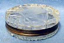 Cut Glass Snuff Box - Patch or Pill Box