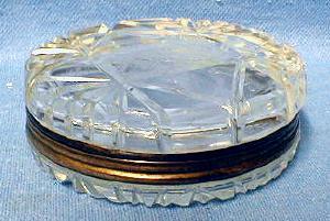 Cut Glass Snuff Box - Patch or Pill Box