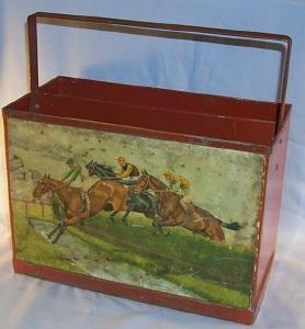 Metal HORSEMEN Magazine Rack - Metalware