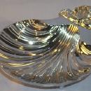 Chrome Plated CLAM SHELL Snack Bowl - Metalware