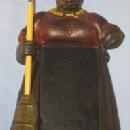 Cast Iron MAMMY MEMO Wall Mounted Note Pad Holder - Ethnographic