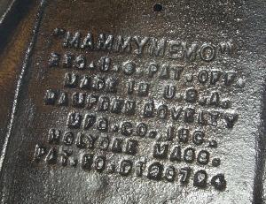Cast Iron MAMMY MEMO Wall Mounted Note Pad Holder - Ethnographic