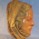 Woman's Face Hanging Leather Mask - Misc.