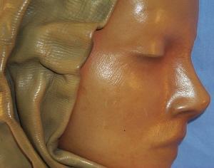 Woman's Face Hanging Leather Mask - Misc.