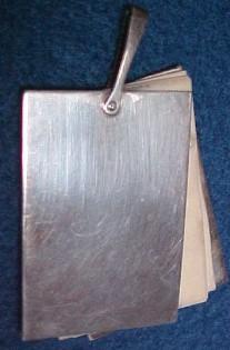 Chatelaine STERLILNG Sterling Note Pad - Silver