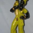 Black Lady Chalkware Electric Lamp - Ethnographic