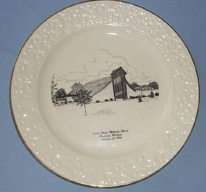 Chesaning Michigan Porcelain Decorative Church Plate