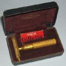 GILLETTE Gold Plated Shaver in Original Case - Metalware