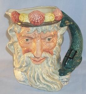 ROYAL DOULTON Large NEPTUNE Porcelain Character Jug