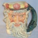 ROYAL DOULTON Large NEPTUNE Porcelain Character Jug