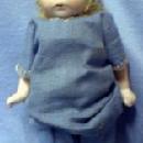 old Bisque Blue Eye Doll - Vintage German old