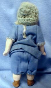 German Bisque Blue Eye Doll - Vintage German old