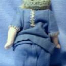 old Bisque Blue Eye Doll - Vintage German old