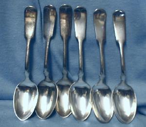 vintage Rockford Silverplate Company Teaspoon Group of 6