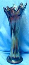 Carnival glass Fenton Amethyst MORNING GLORY Carnival Glass