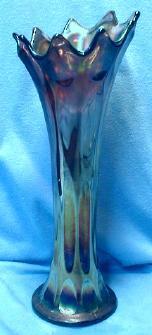 Carnival glass Fenton Amethyst MORNING GLORY Carnival Glass