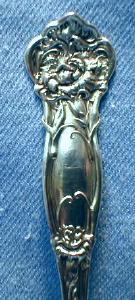 vintage Wallace Sterling Silver CORNATION Teaspoon - 1909