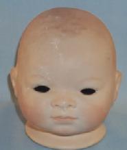 Large Grace S. Putnam Bisque Porcelain Baby Doll Head