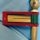unique Old Pinocchio Noise Maker - Vintage Wooden Toy