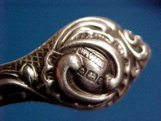 Button Hook Sterling Silver - Silver