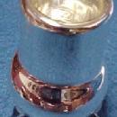 MERCURY GLASS Footed Tooth Pick - Glass