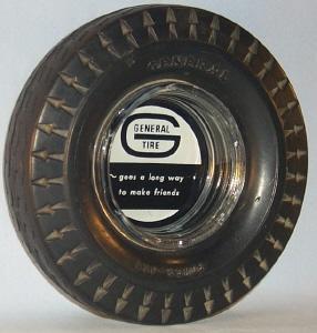 GENERAL TIRE Advertising Ashtray - Tobacciana
