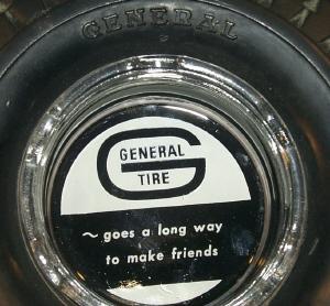 GENERAL TIRE Advertising Ashtray - Tobacciana