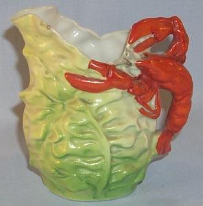 Unmarked ROYAL BAYREUTH Porcelain LOBSTER Creamer