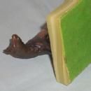 One Bronzed Grey Metal DANTE Bookend - Metalware