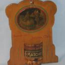 Wooden Hanging Jackson, Mich. Advertising MATCHHOLDER