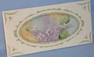 Beautiful Italian Ceramic Flower Design Tile - Pottery