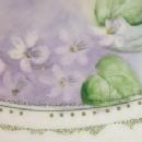 Beautiful Italian Ceramic Flower Design Tile - Pottery