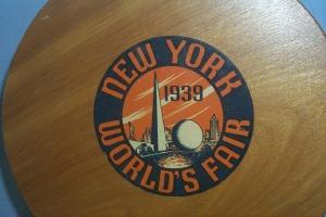 NEW YORK 1939 WORLD'S FAIR Wood Portable Seat - Furniture