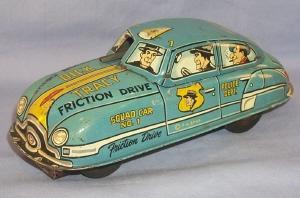 DICK TRACY Friction Drive Squad Car No. 1 - Toys