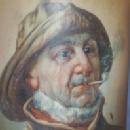 IOGA Warwick OLD FISHERMAN Porcelain Mug
