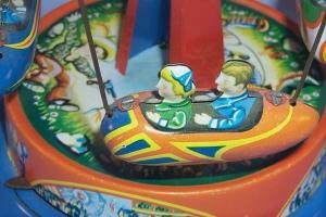 German Spring Driven Toy Circus Carousel
